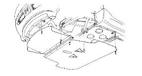 Undertray and diffuser fixings