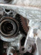 Flywheel ring gear visible portion