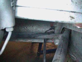 Front lower wishbone rear pivot nut